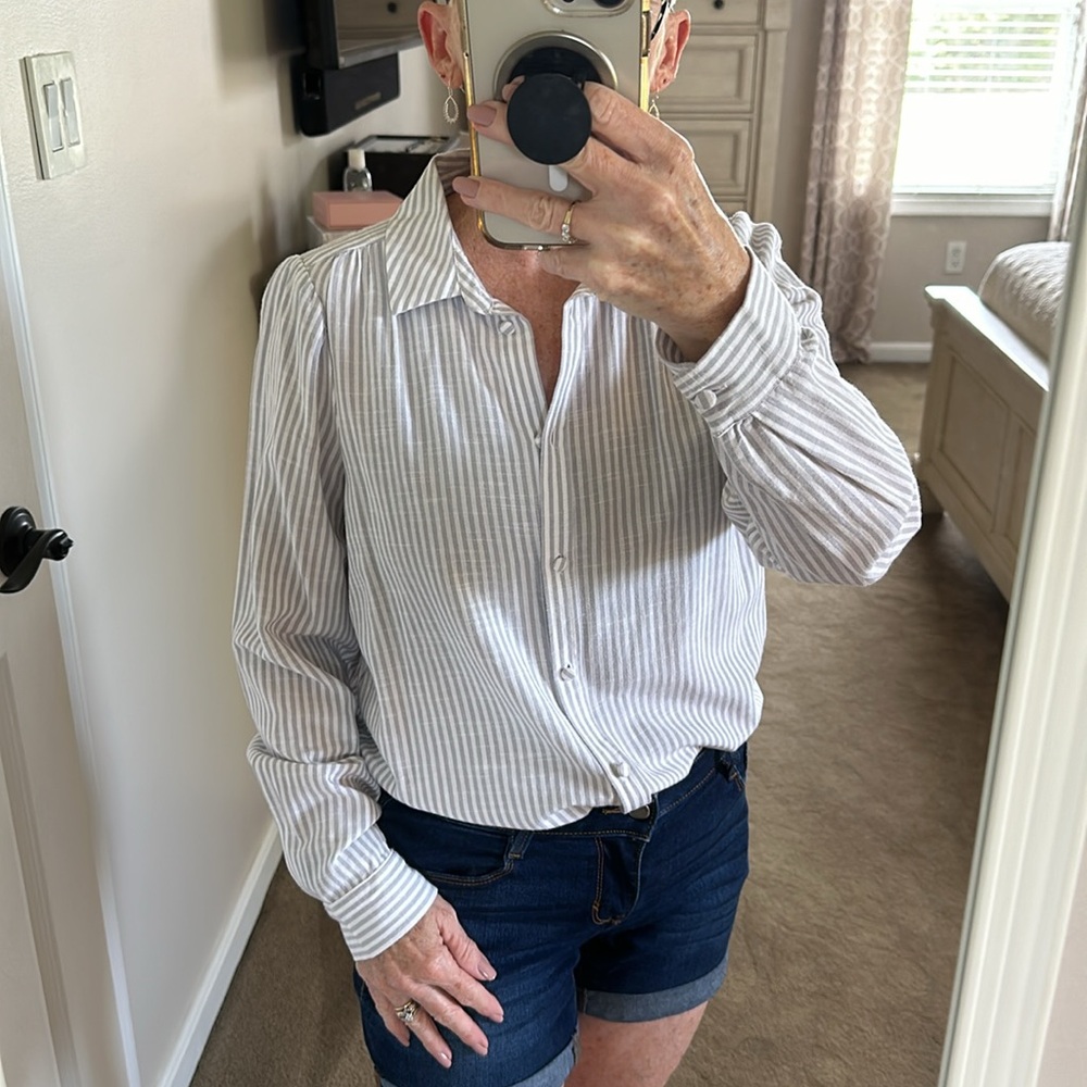 LC Lauren Conrad Button Front Shirt